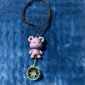 Purple Bear Pendant Necklace for Kids